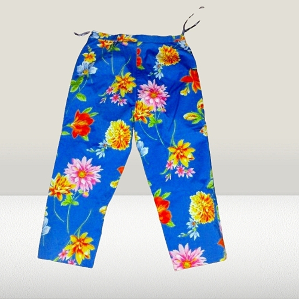 Coastal Grandma Garden‎ Party Style NWT Size 12 Stretchy Capris Pants